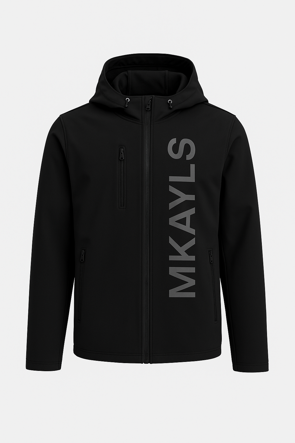Détail des finitions soignées et tissu confortable de la veste homme Mkayls